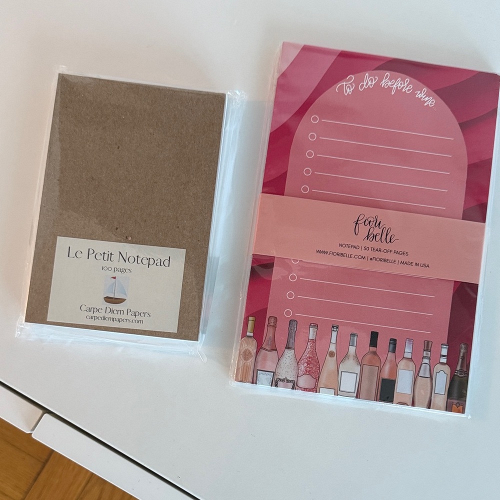 Carpe Diem Papers and Periwinkle Rose Notepads - Picture 2 of 2